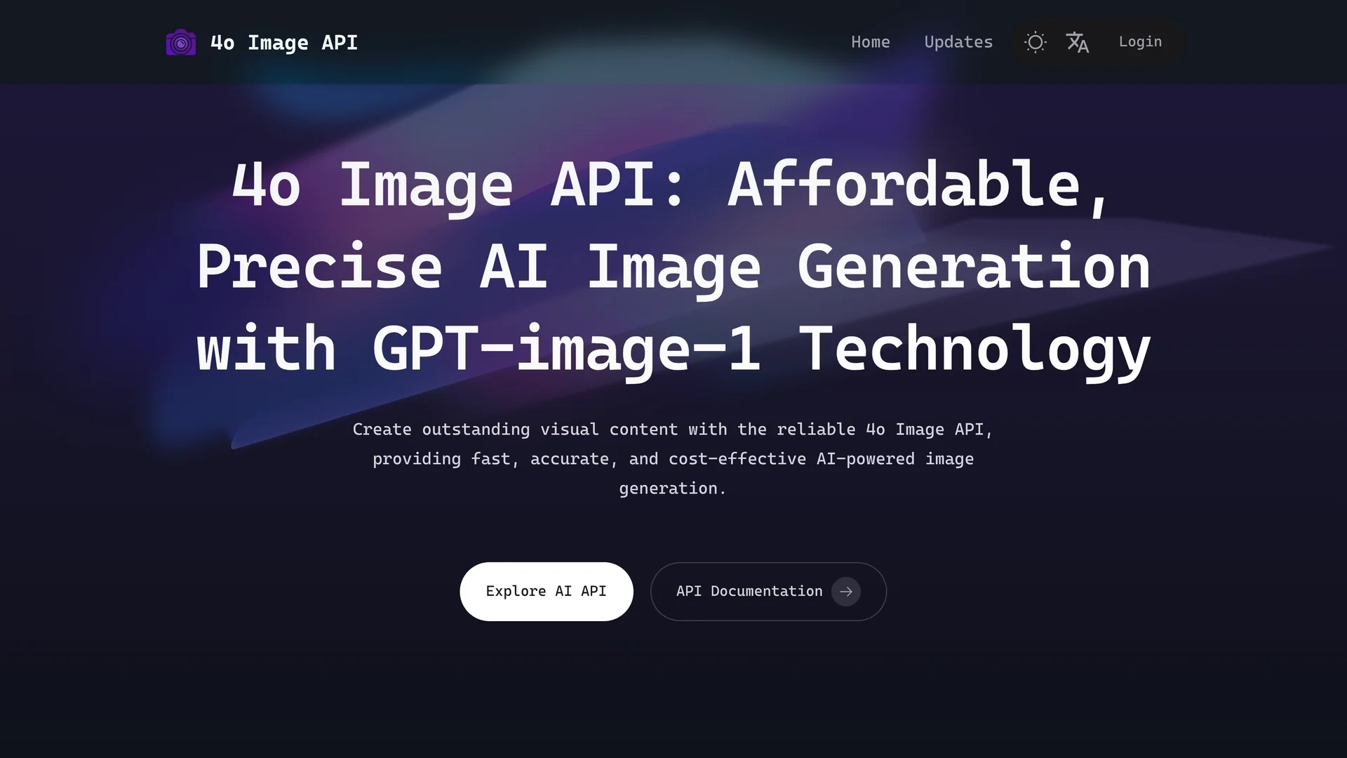 4oimageapi-io homepage