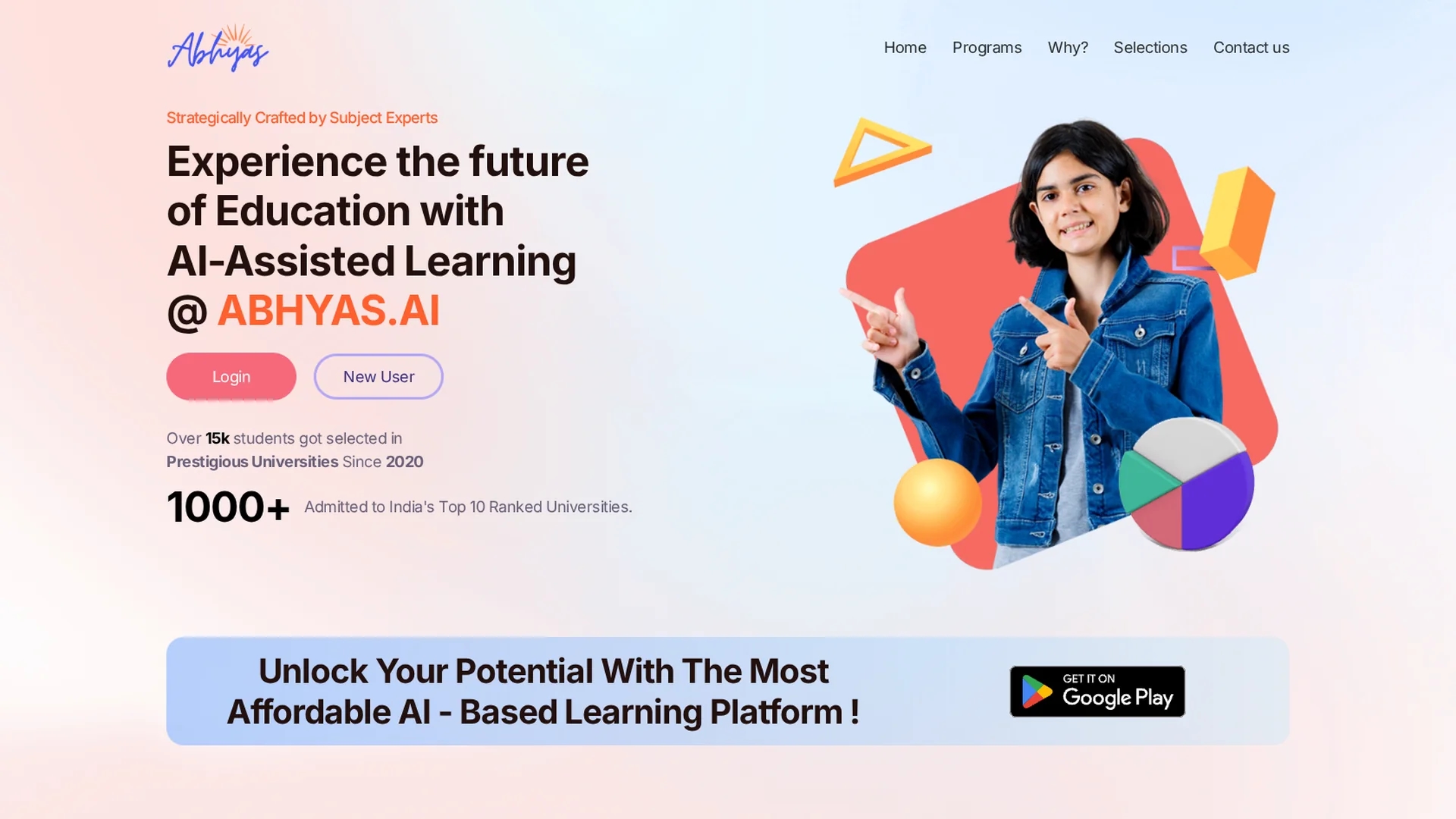 abhyas-ai homepage
