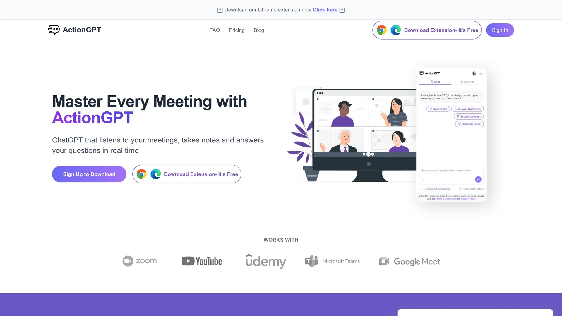 actiongpt homepage