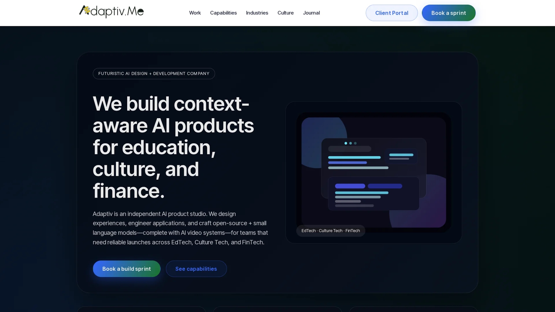 adaptiv-me homepage