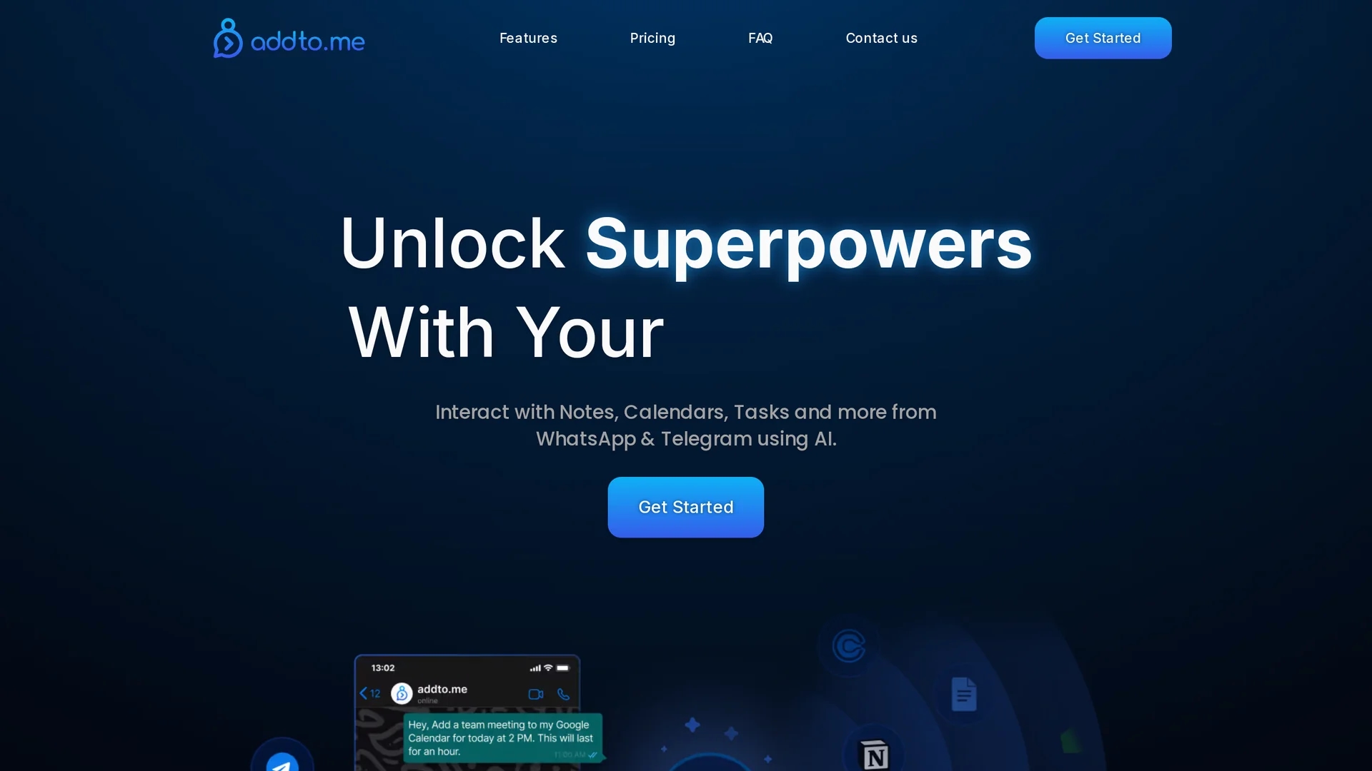 addto-me homepage