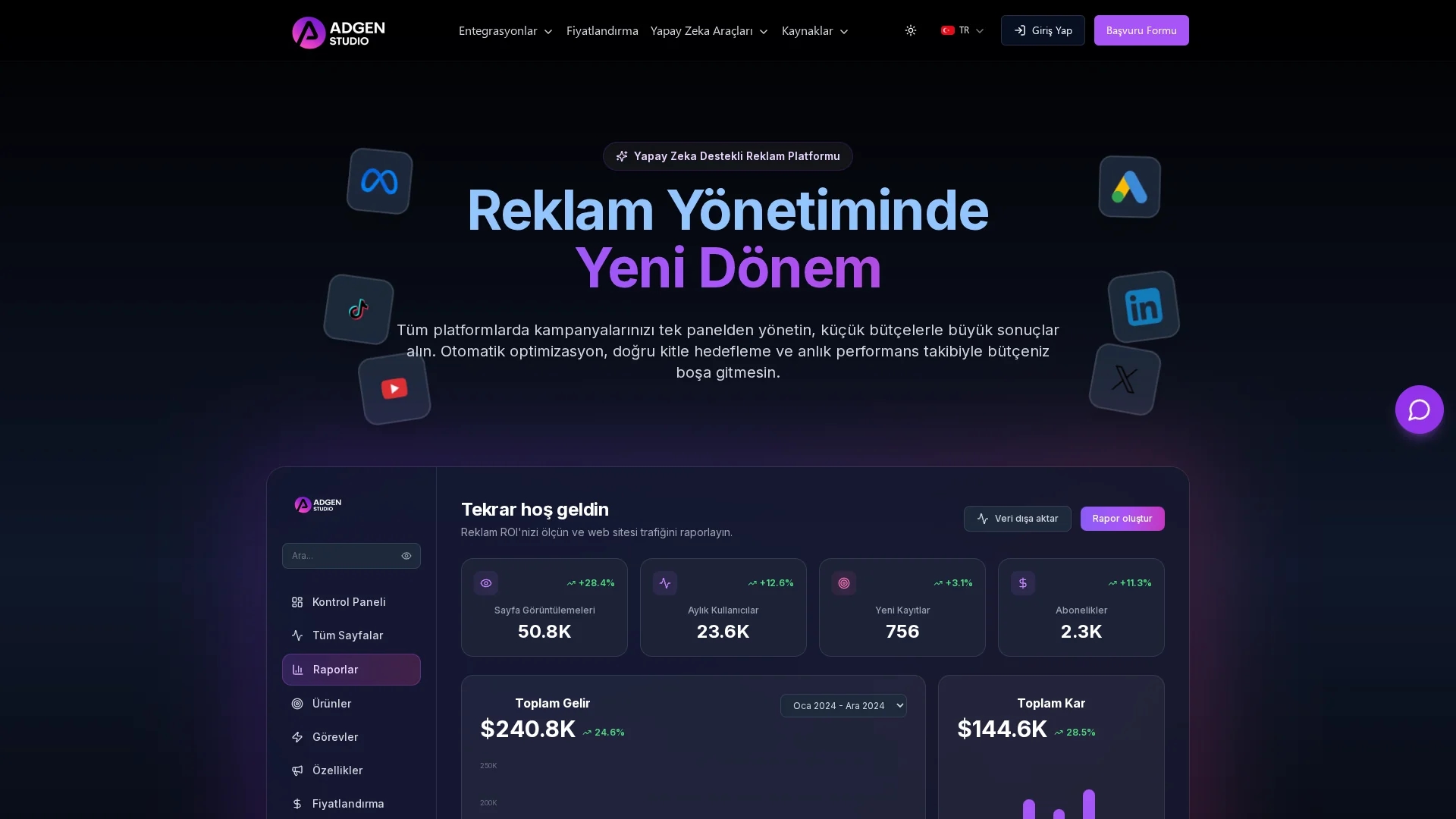 adgen-studio homepage
