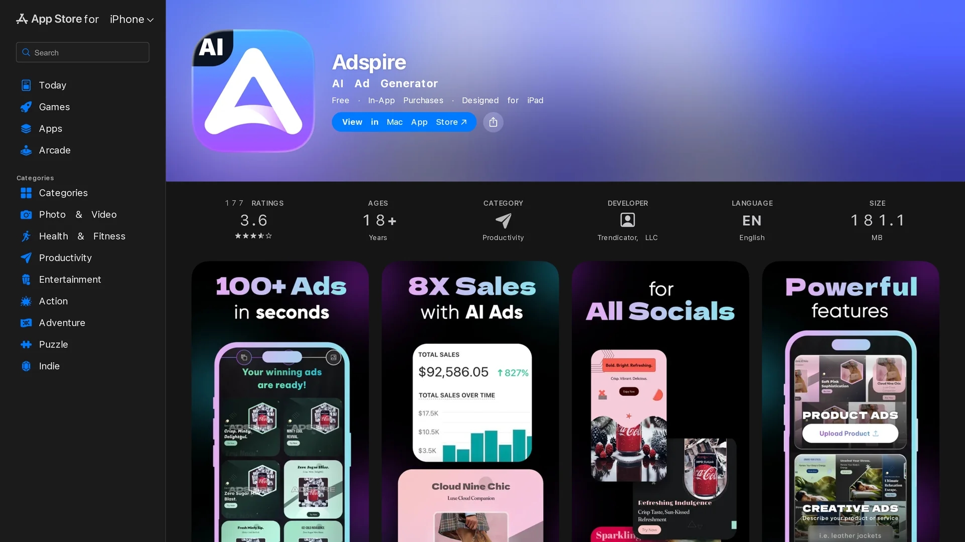 adspire homepage