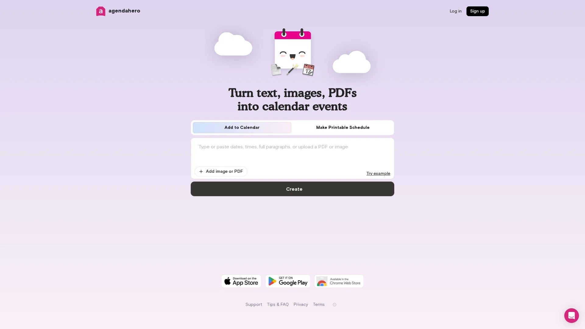 agendahero-magic homepage