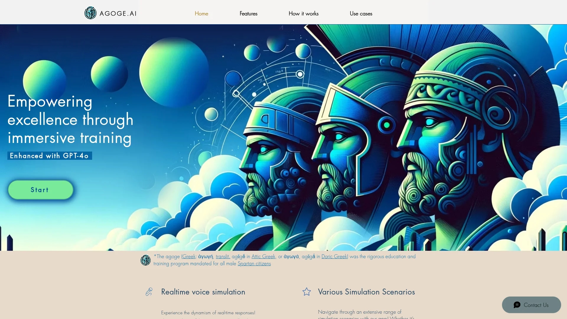 agoge-ai homepage