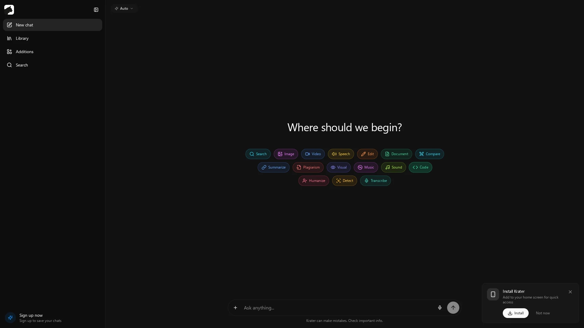 ai-code-creator homepage