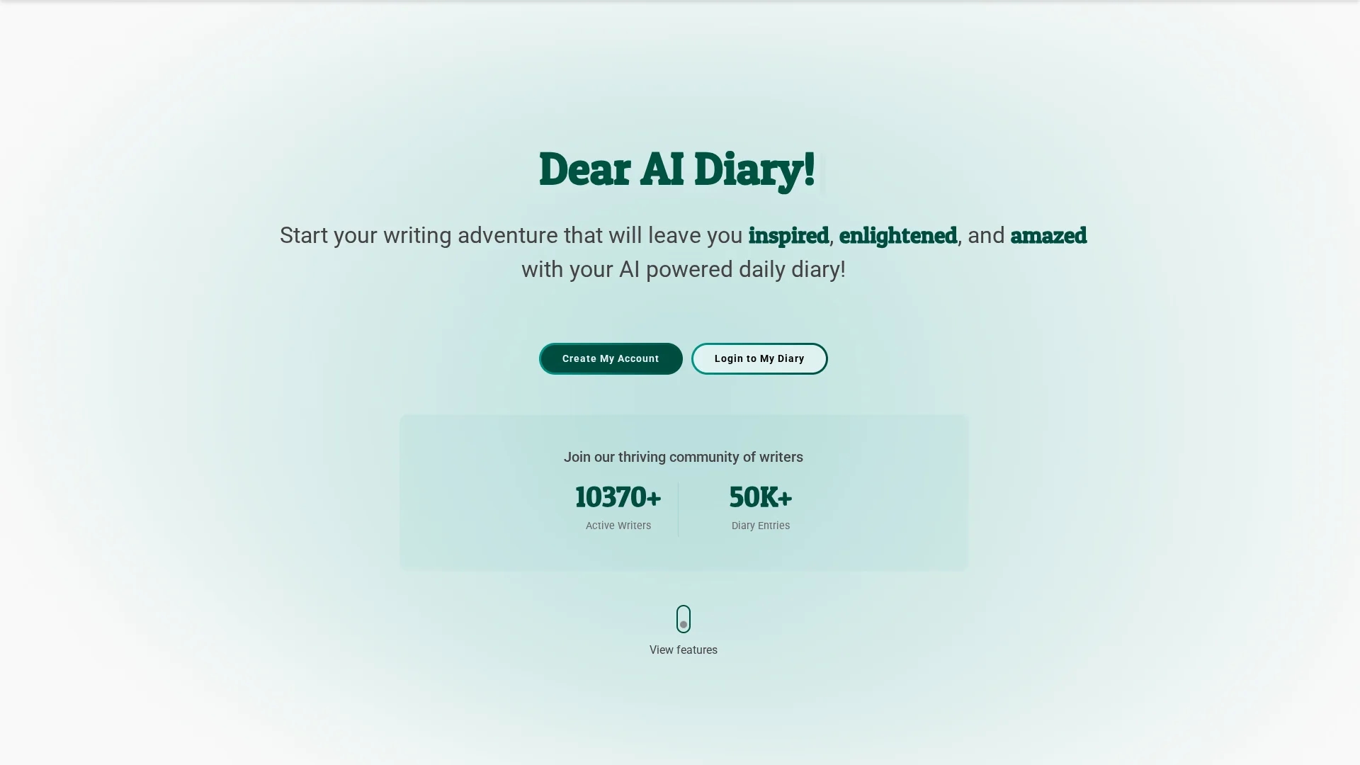 ai-diary homepage