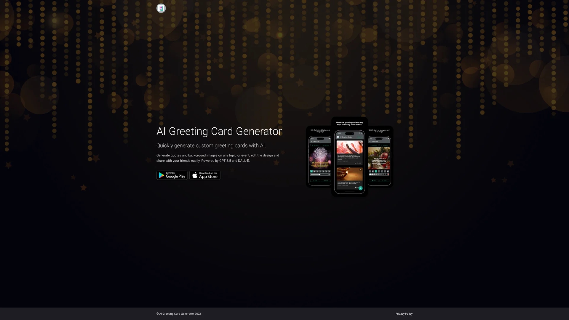 ai-greeting-card-generator homepage