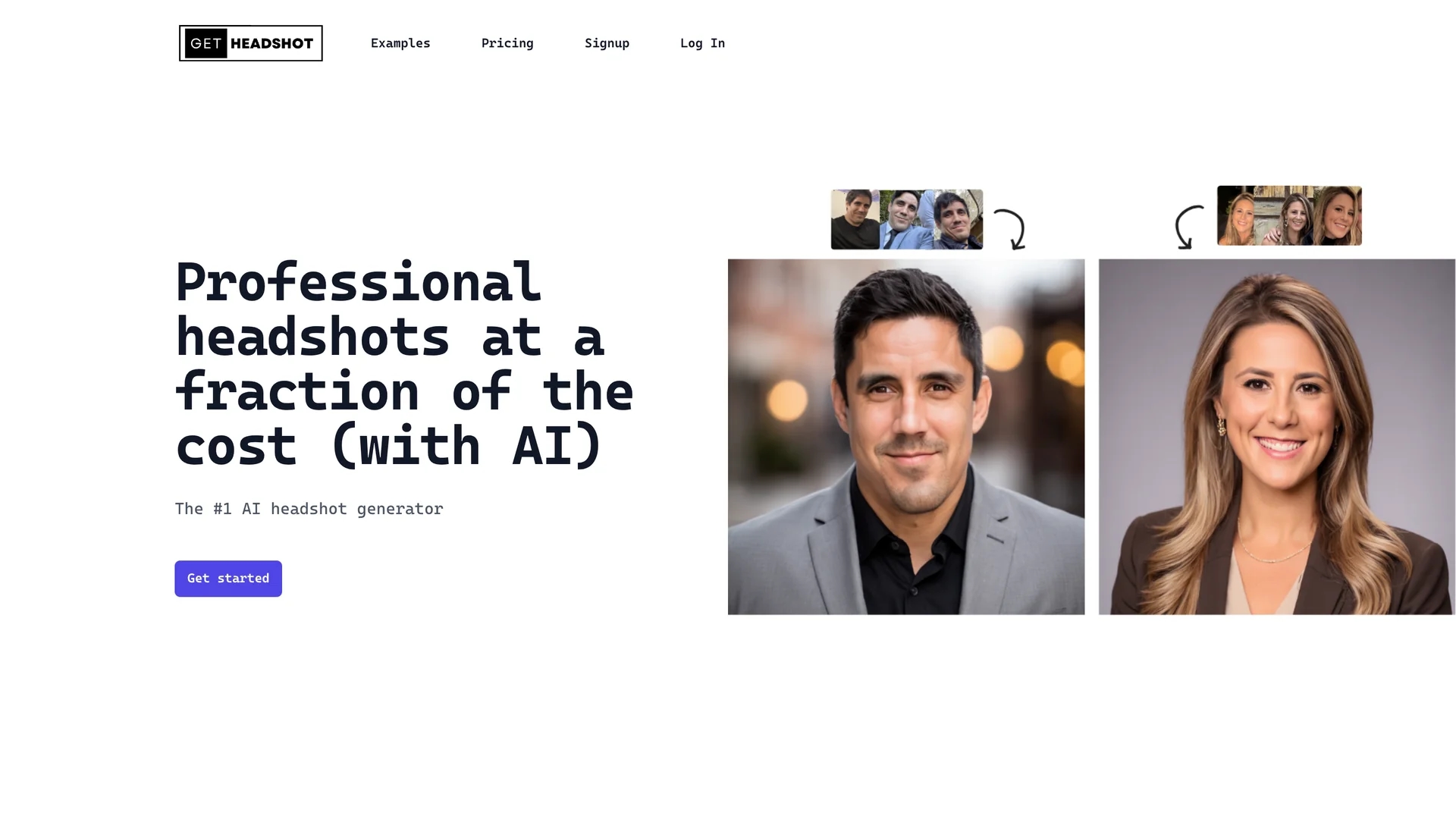 ai-headshot-generator homepage