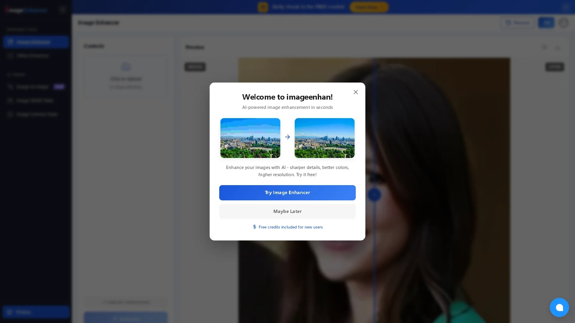 ai-image-enhancer-upscaler homepage