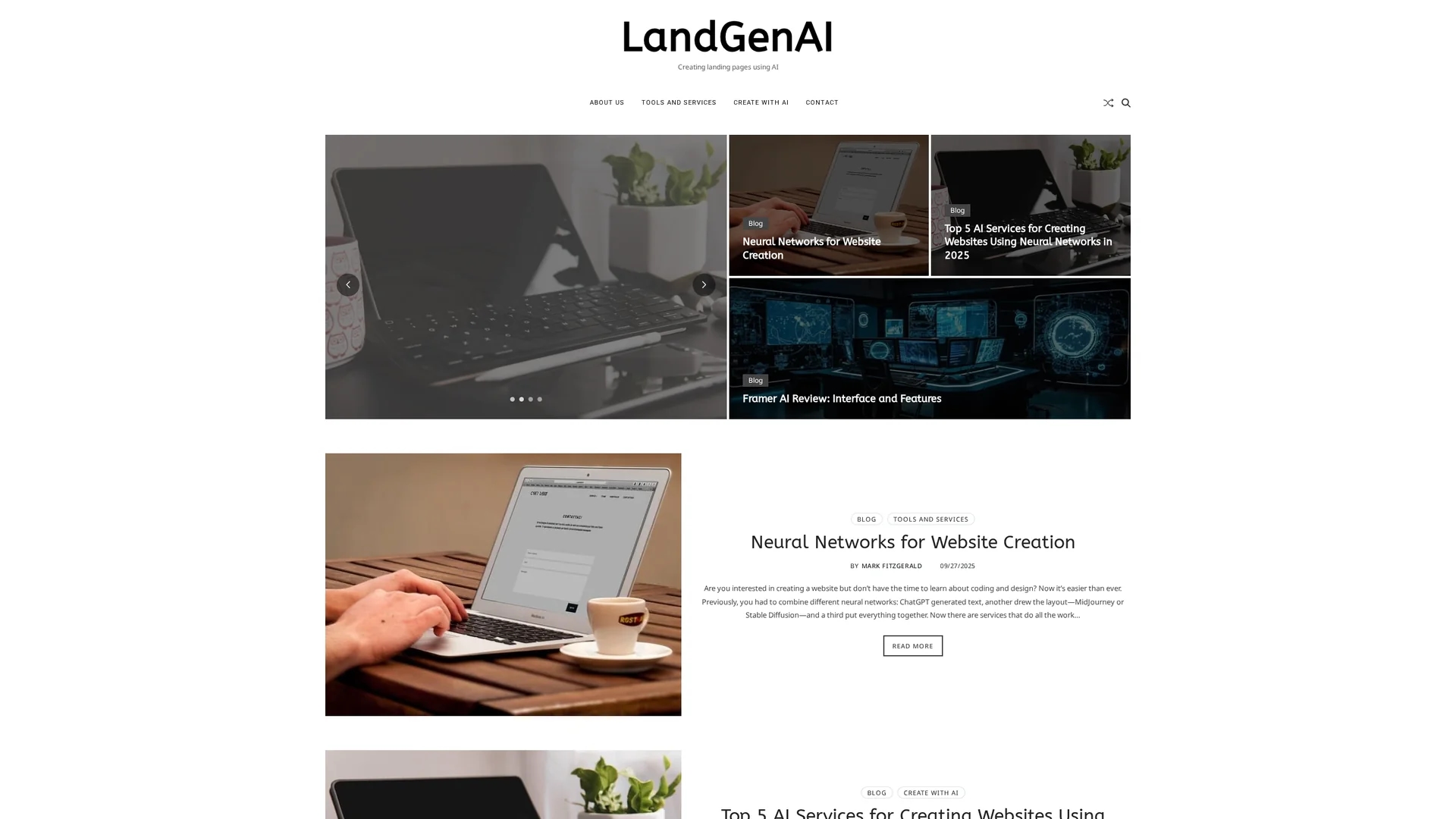 ai-landing-page-generator homepage