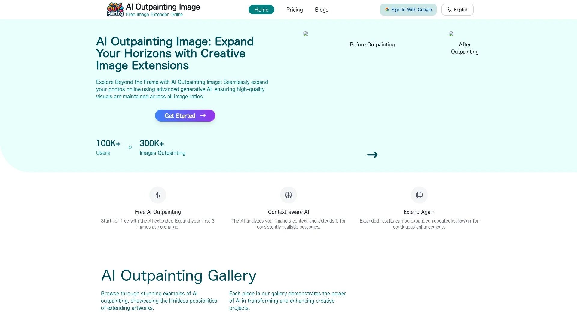 ai-outpainting-image homepage