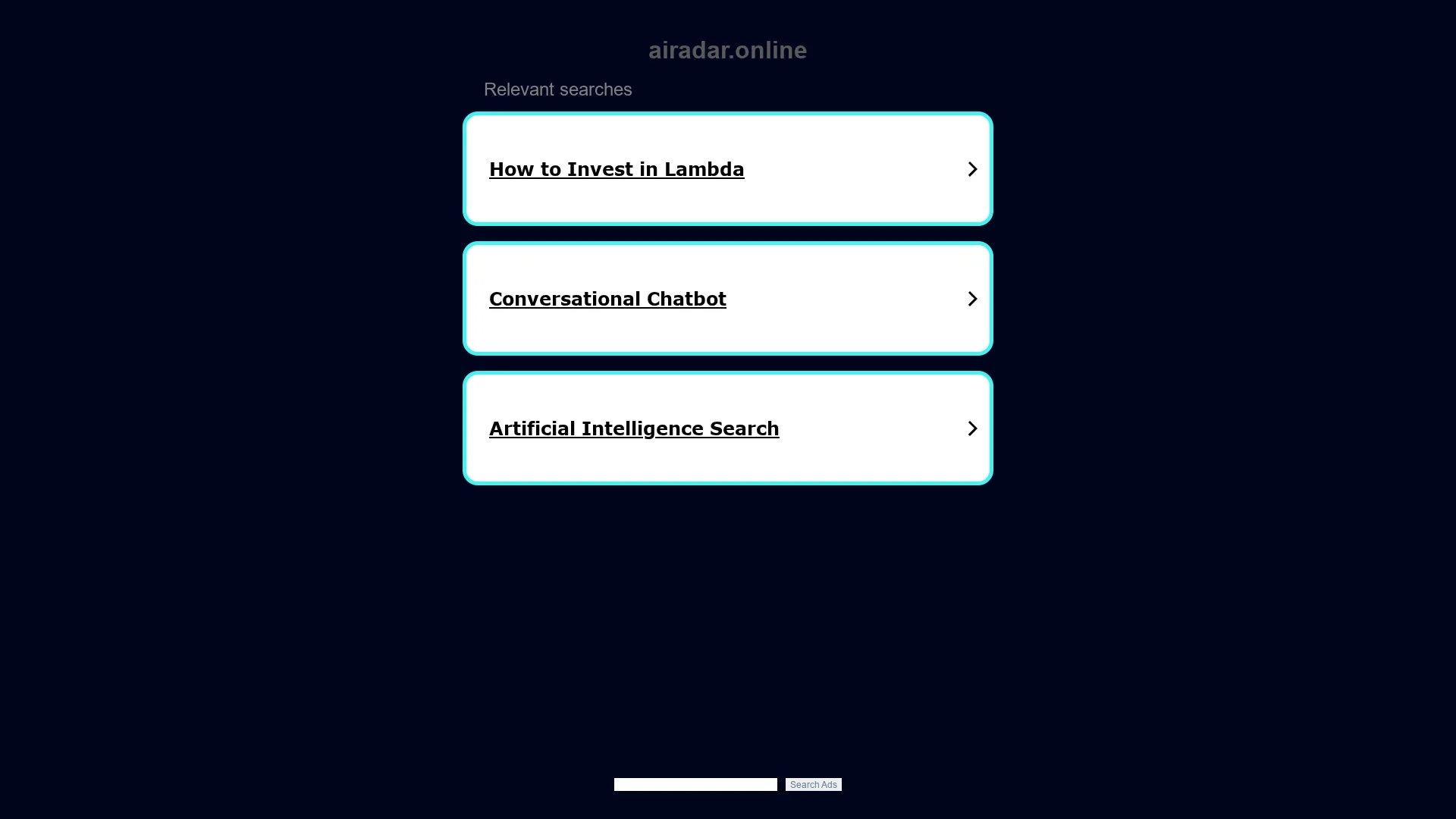 ai-radar homepage