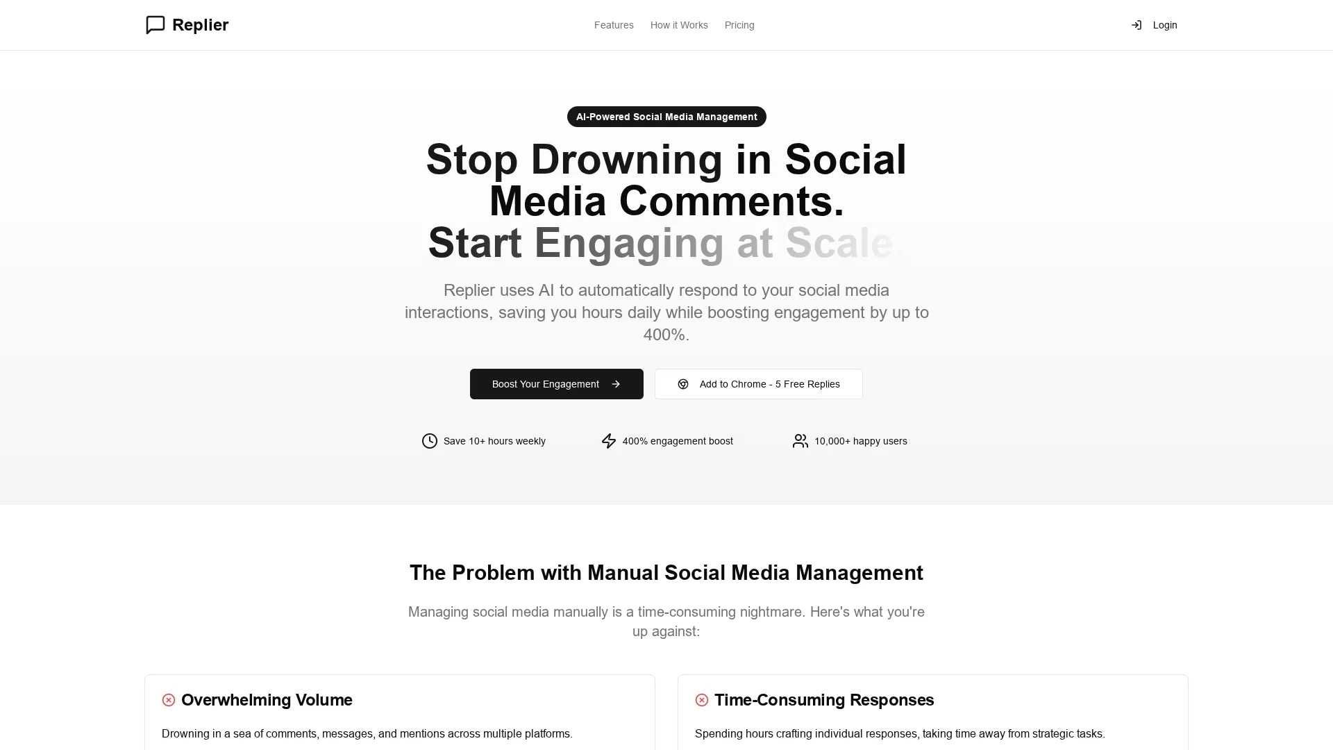 ai-social-replier homepage