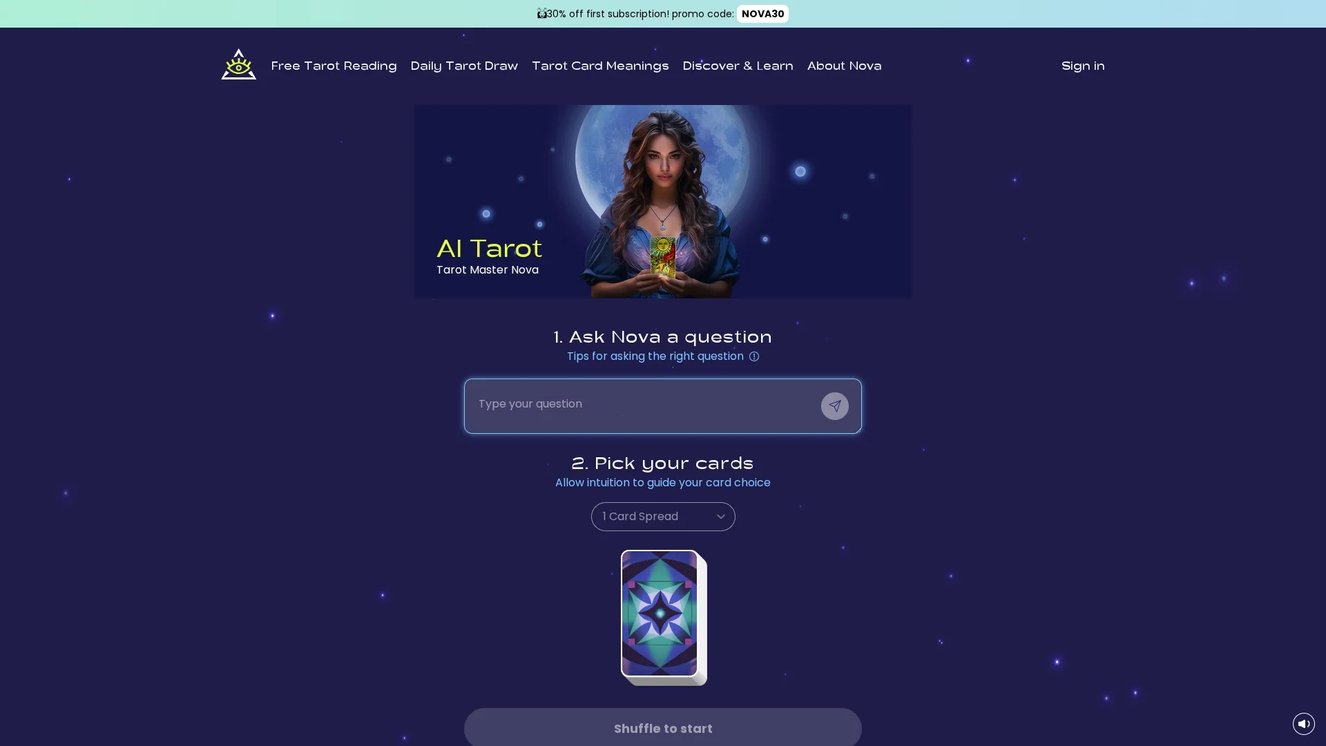 ai-tarot-master homepage