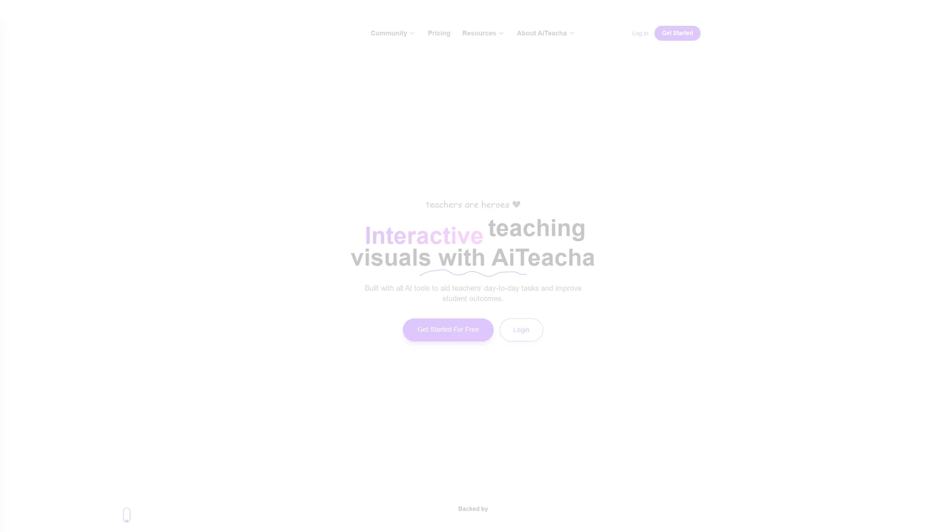 ai-teacha homepage