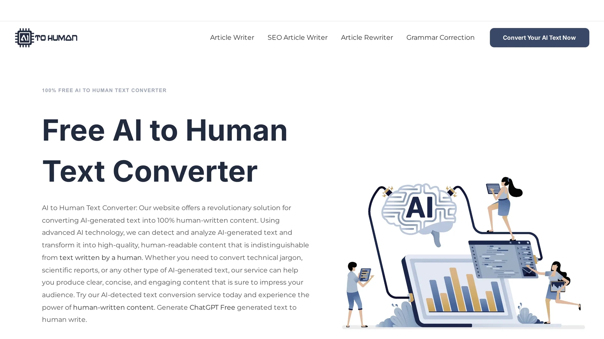ai-to-human homepage