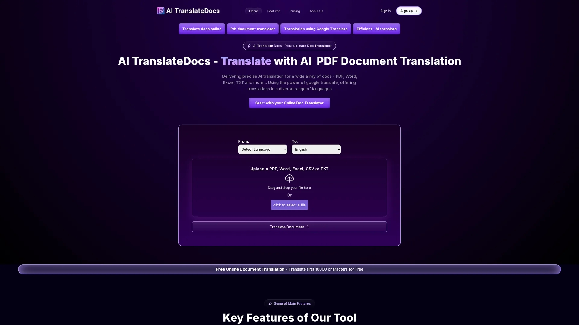 ai-translatedocs homepage