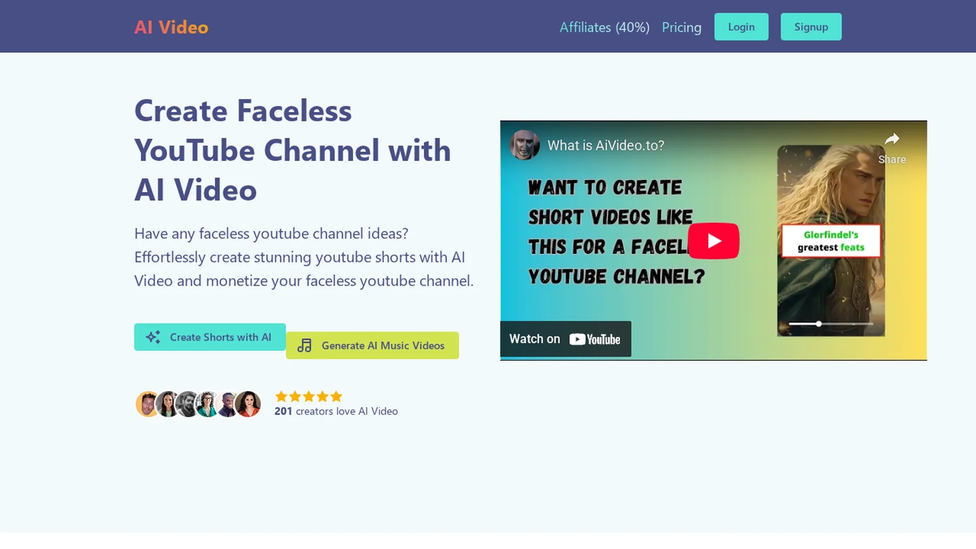 ai-video homepage