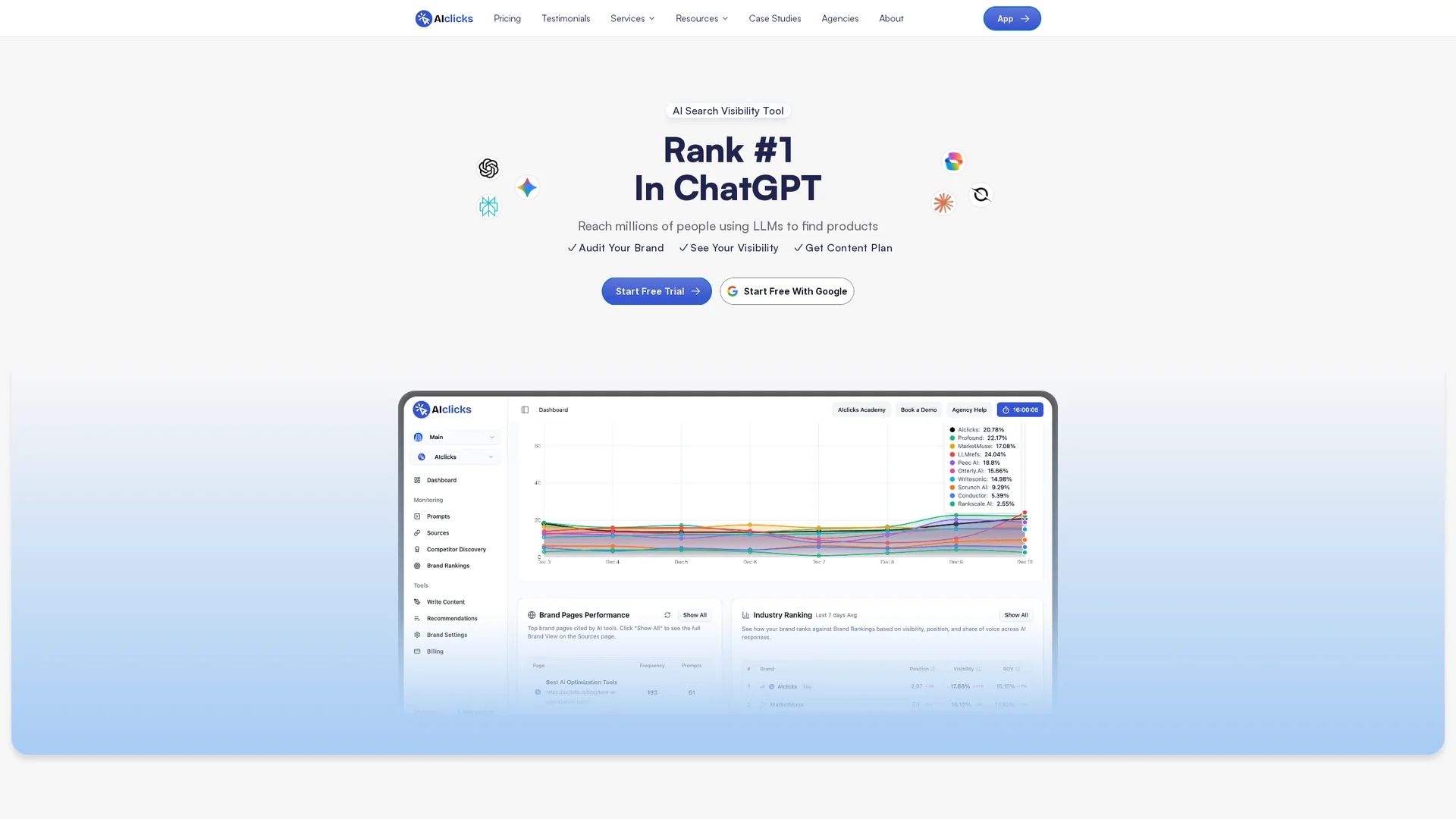 aiclicks homepage