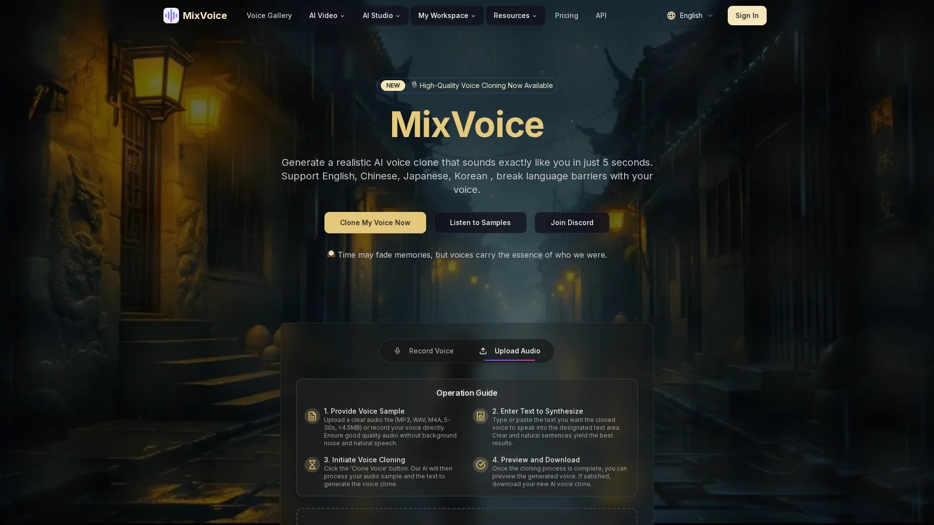 aiclonevoicefree-com homepage