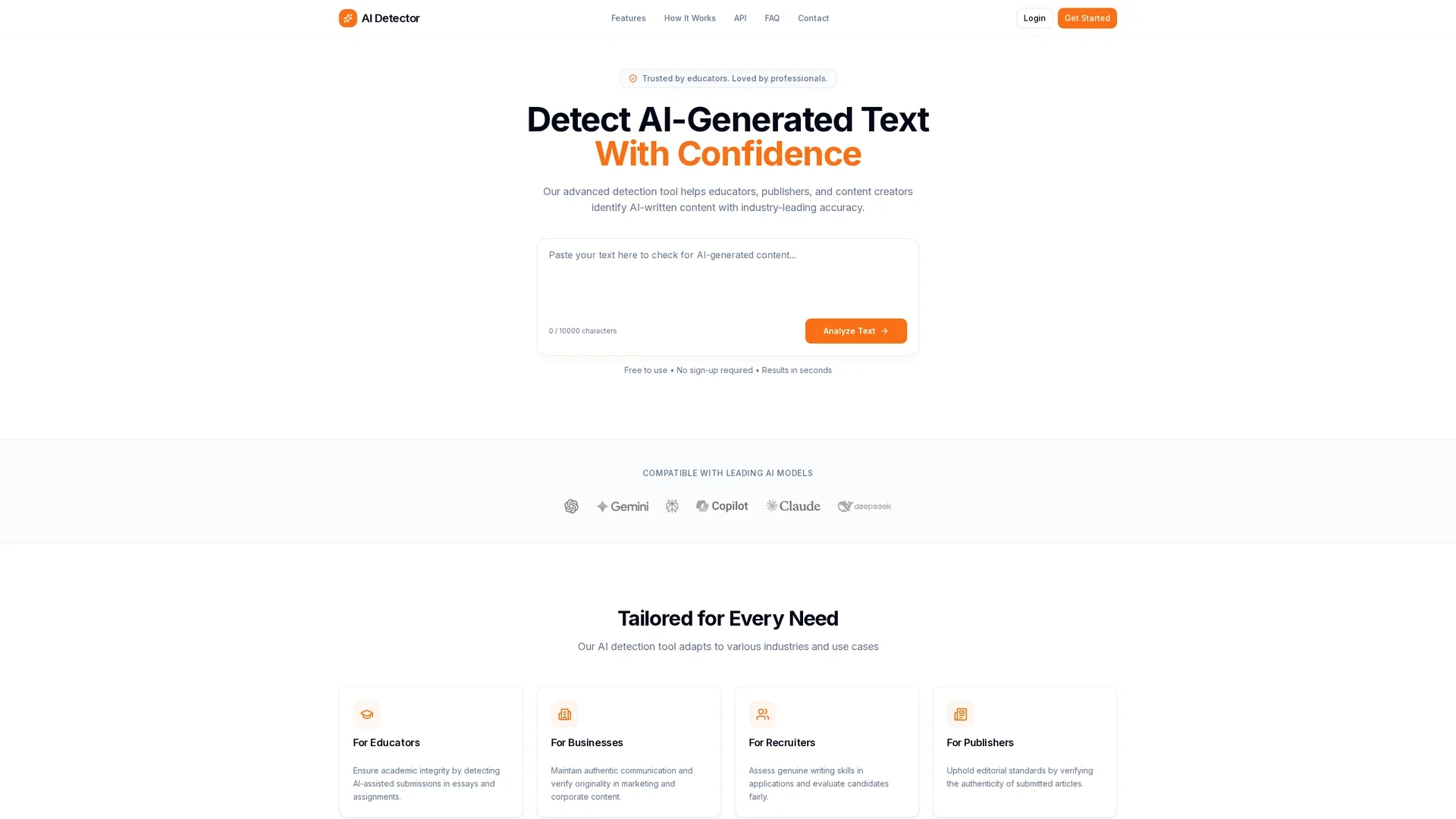 aidetector-review homepage