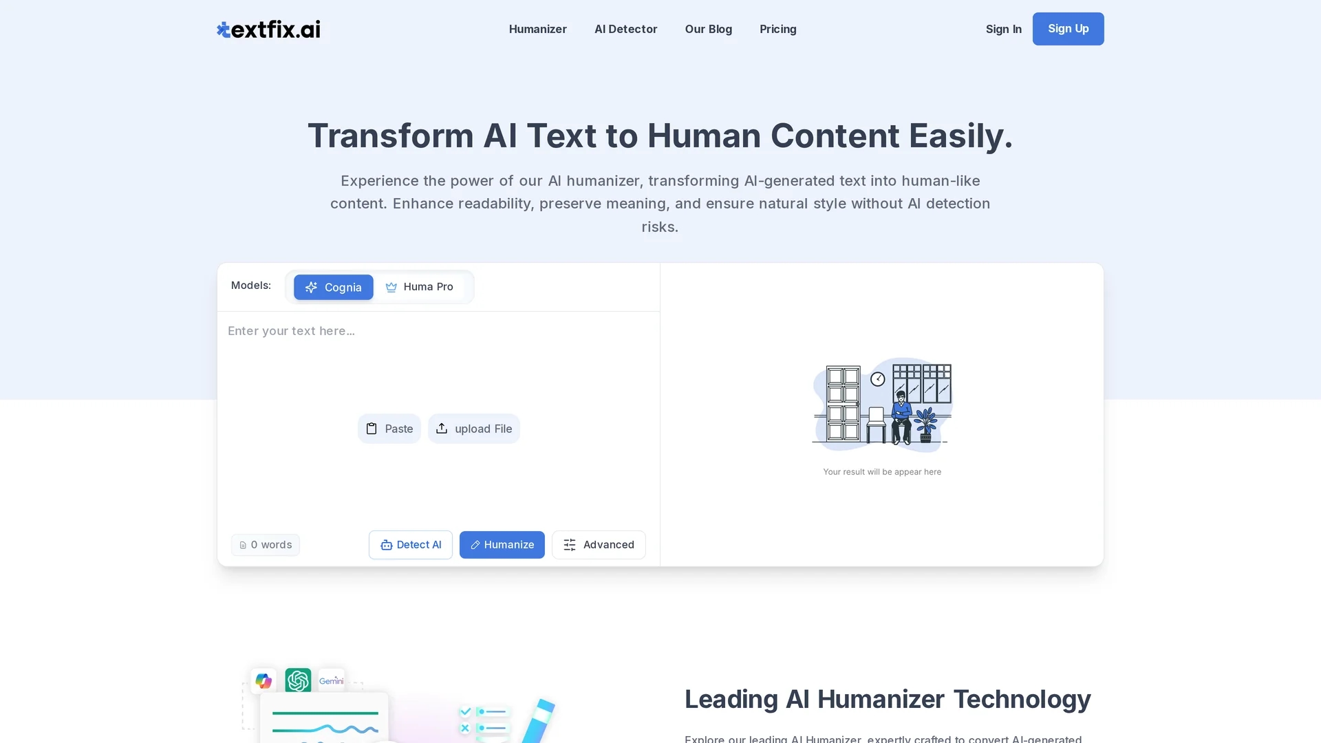 aihumanizer homepage