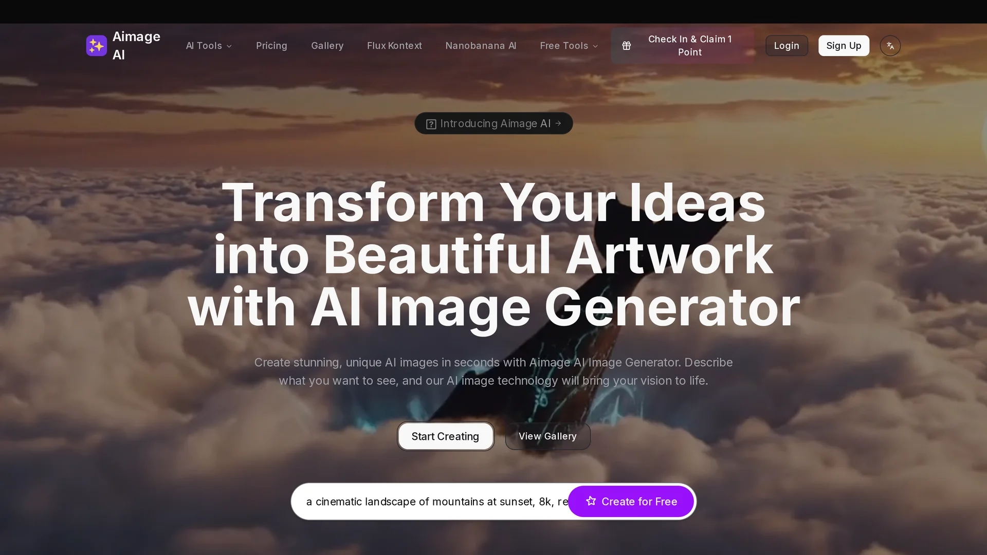 aimage-ai homepage