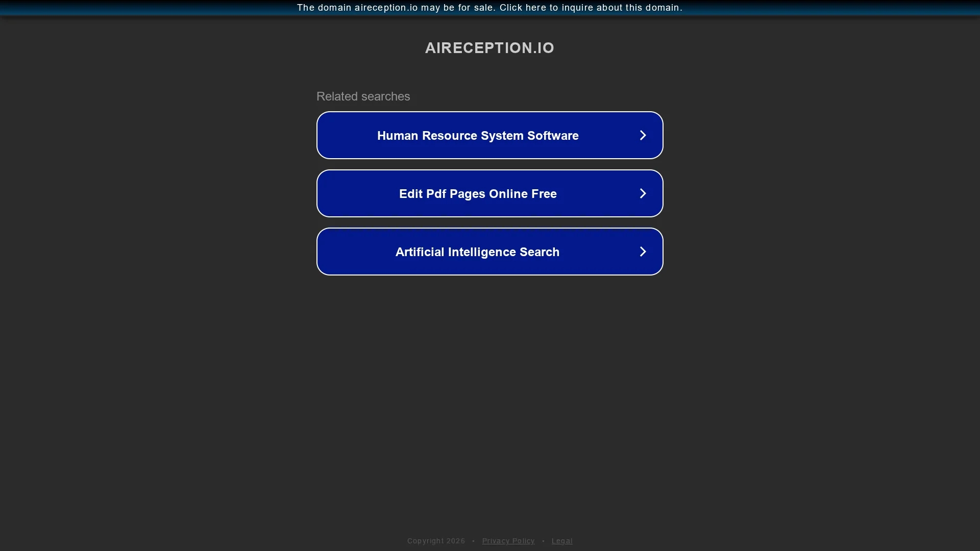aireception-io homepage