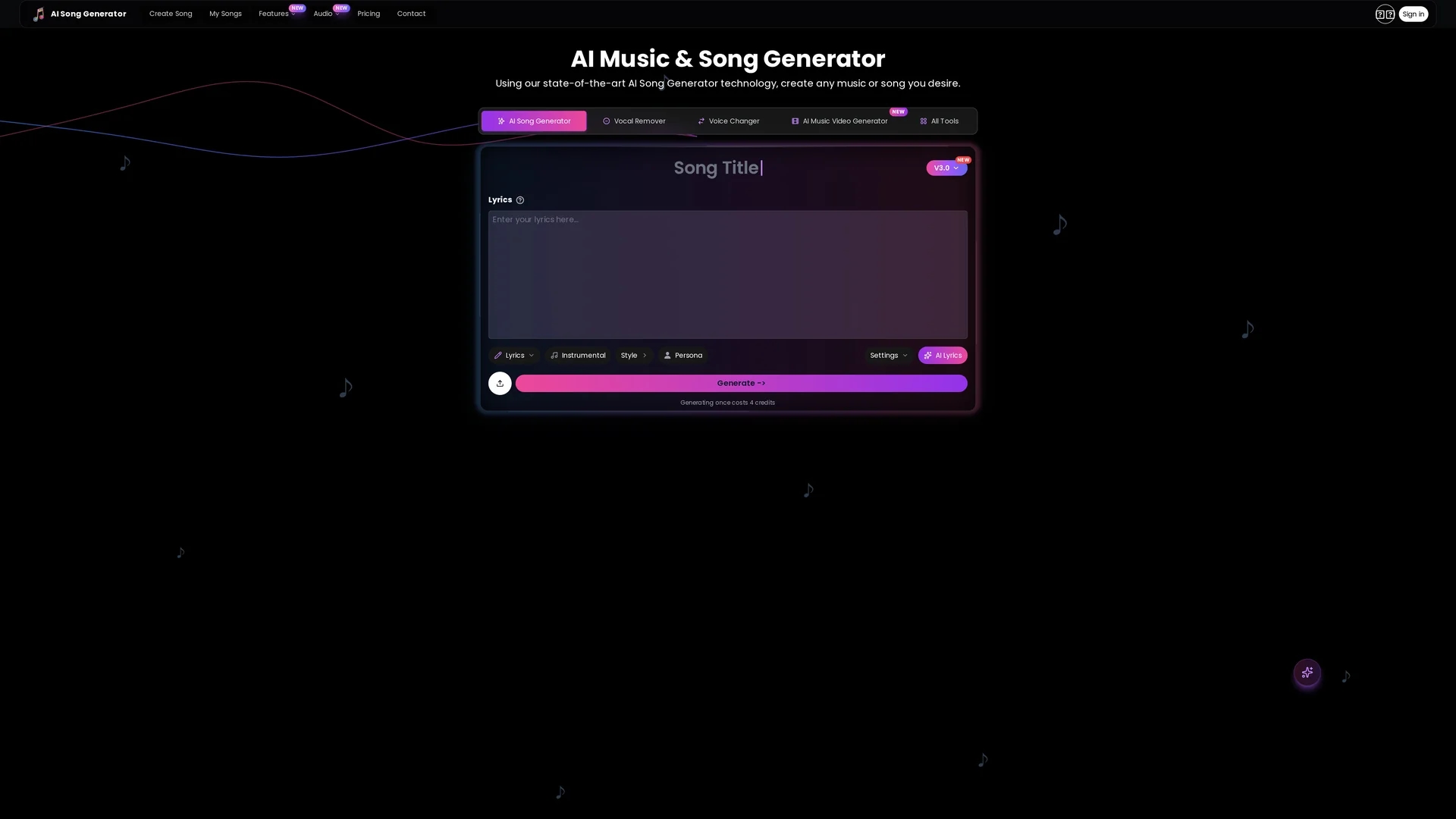 aisonggenerator-io homepage