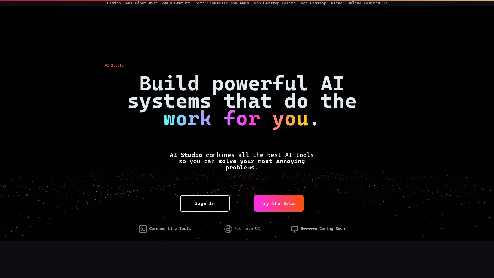 aistudio homepage