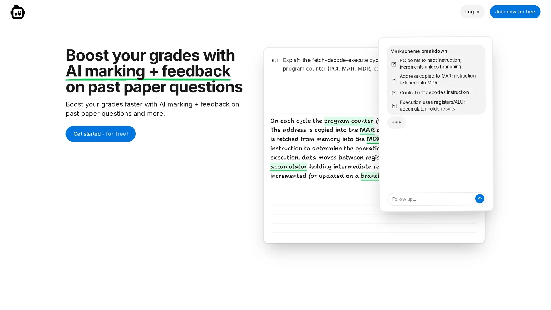 alevels-ai homepage