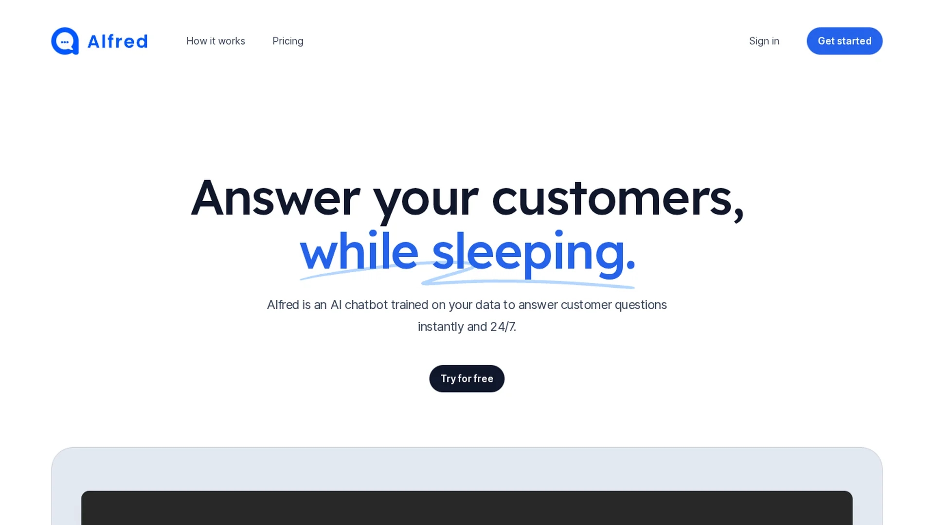 alfred-chat homepage