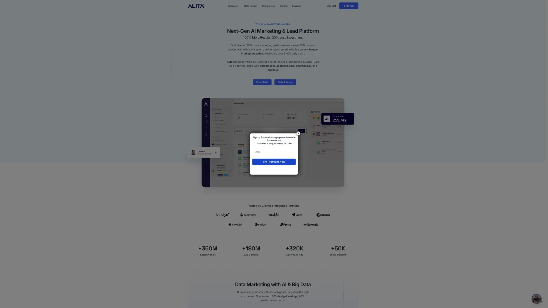 alita homepage