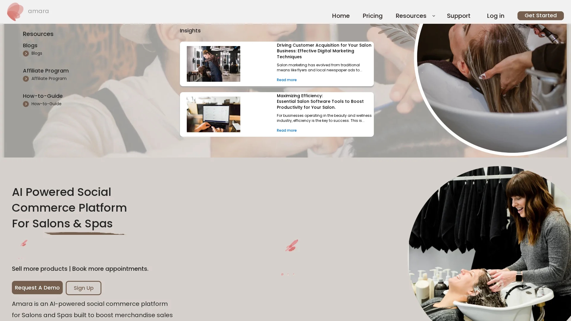 amara homepage