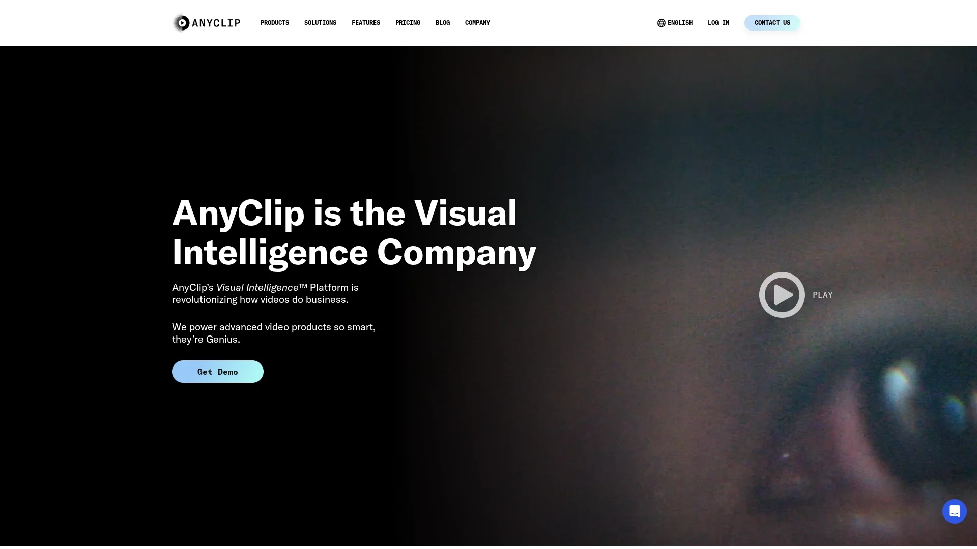 anyclip-the-genius-platform homepage