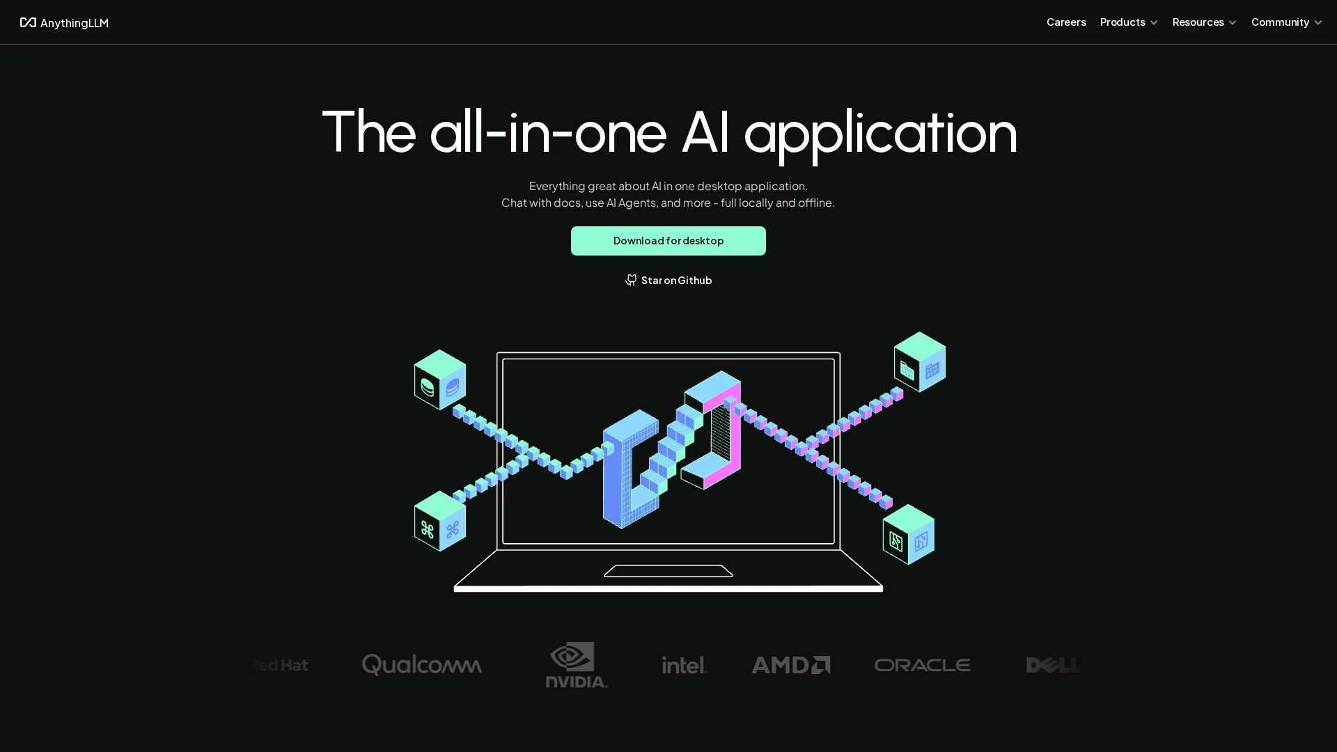 anythingllm homepage