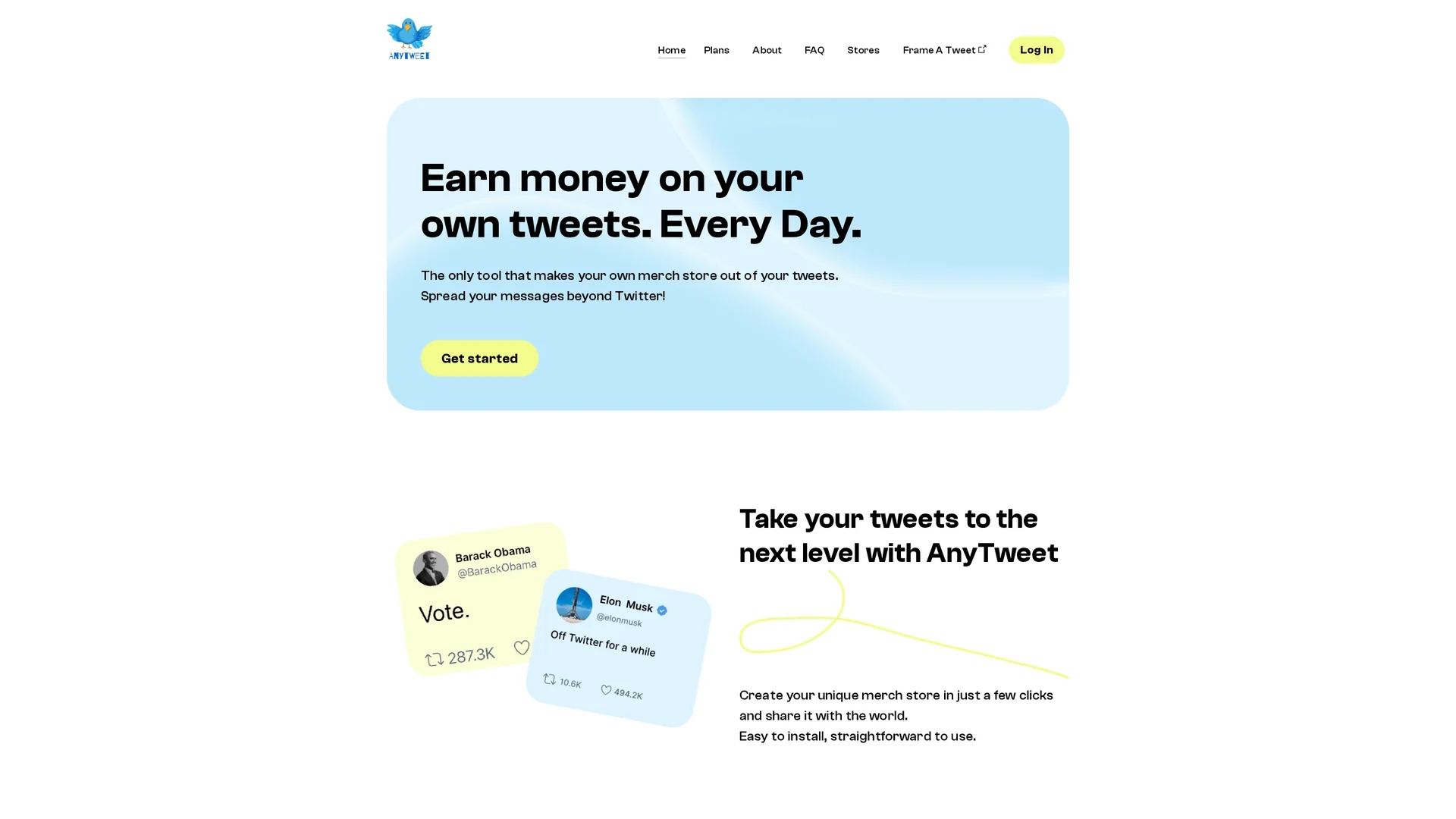 anytweet-com homepage