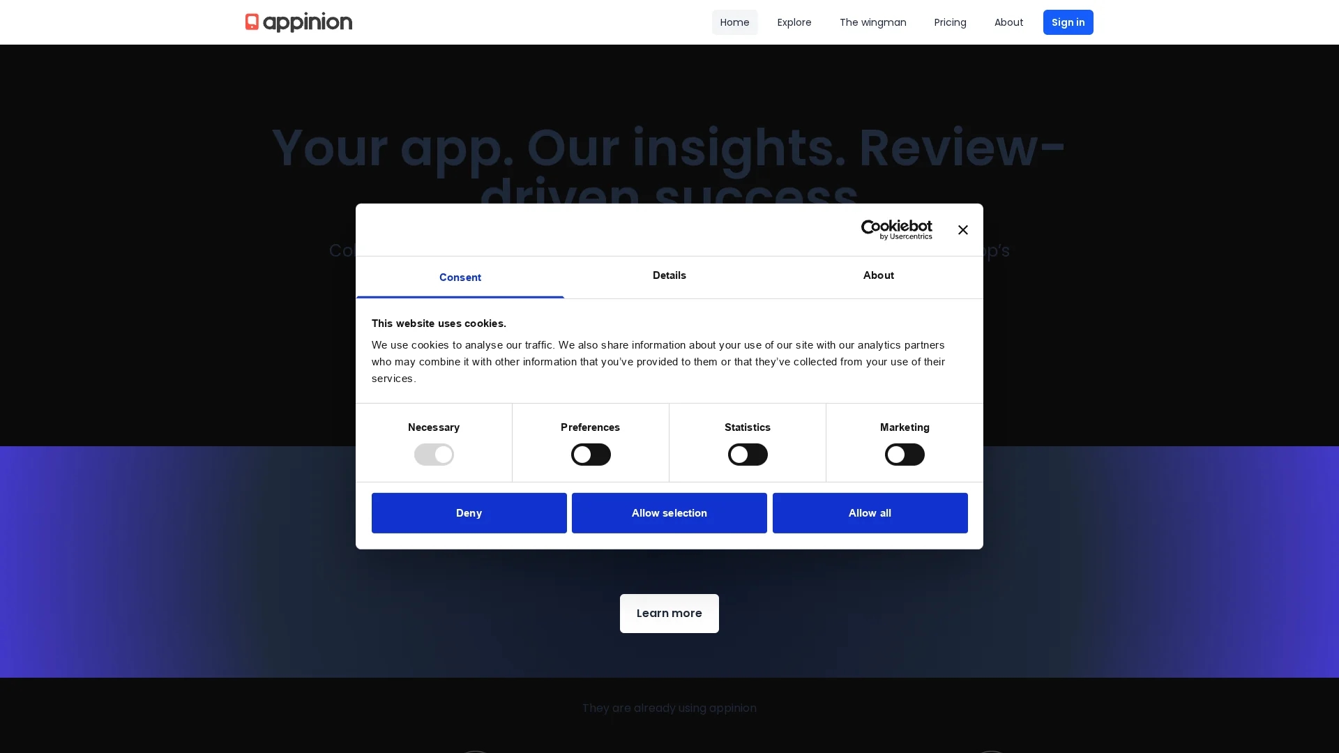 appinion homepage