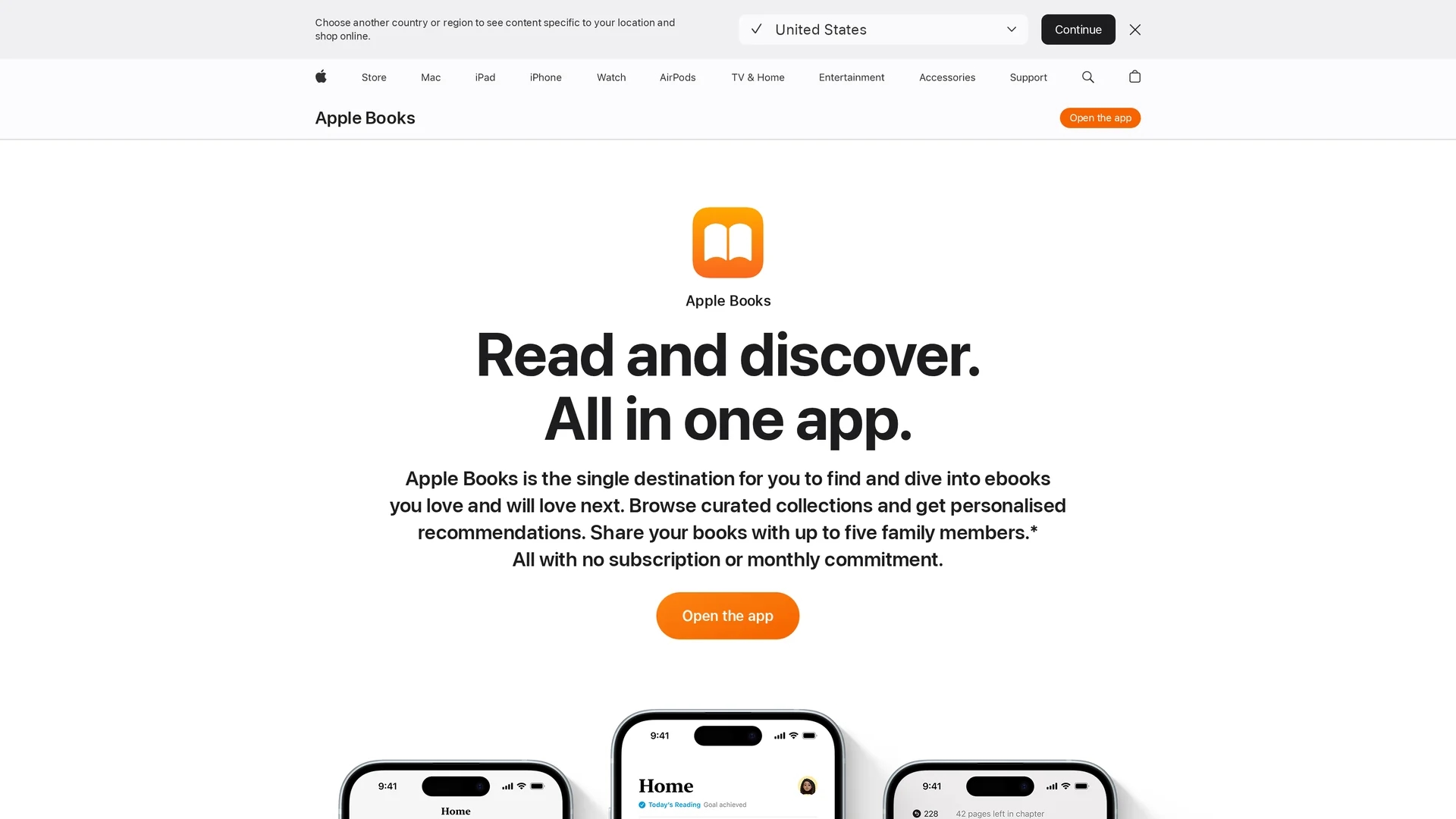 apple-books homepage