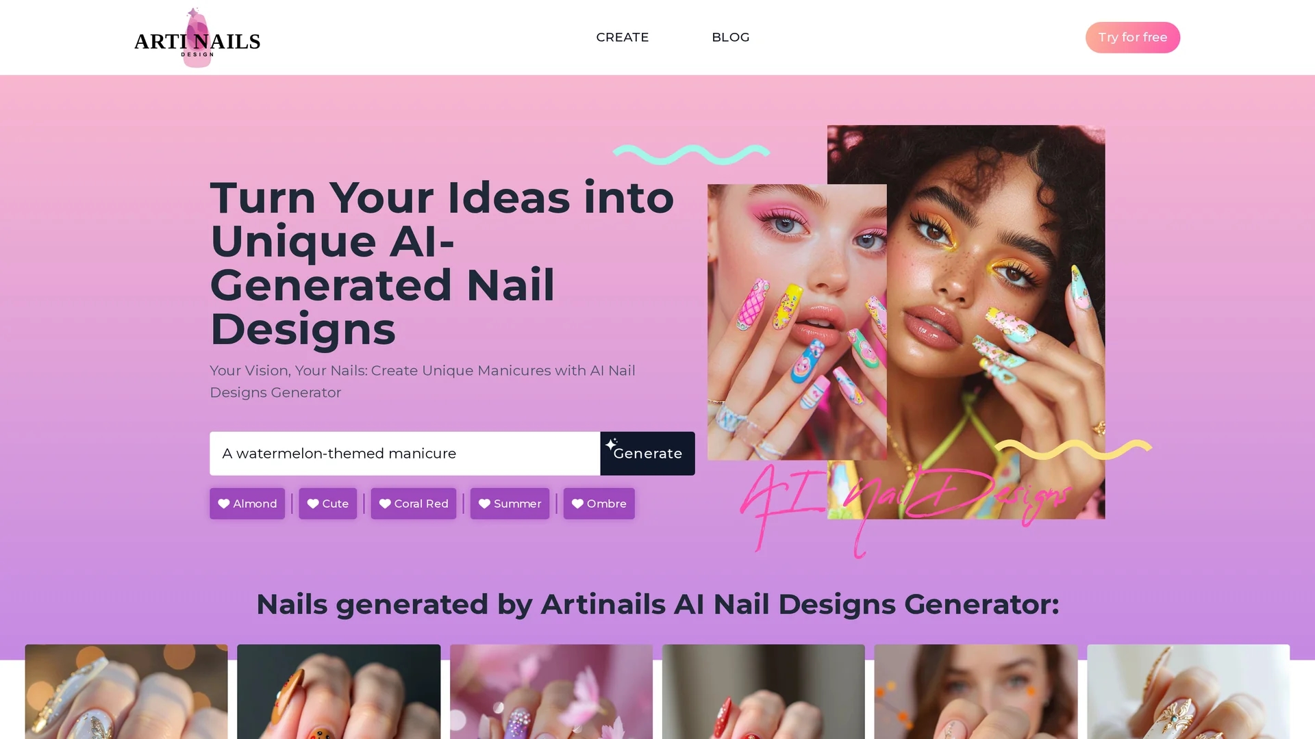 artinails homepage