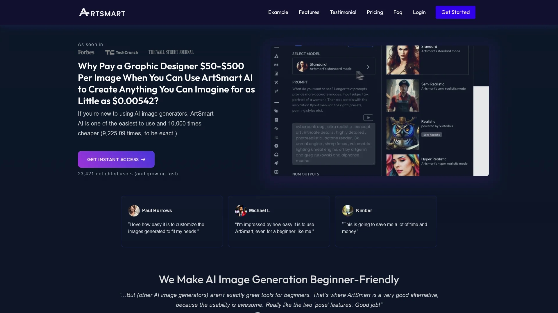 artsmart-ai homepage