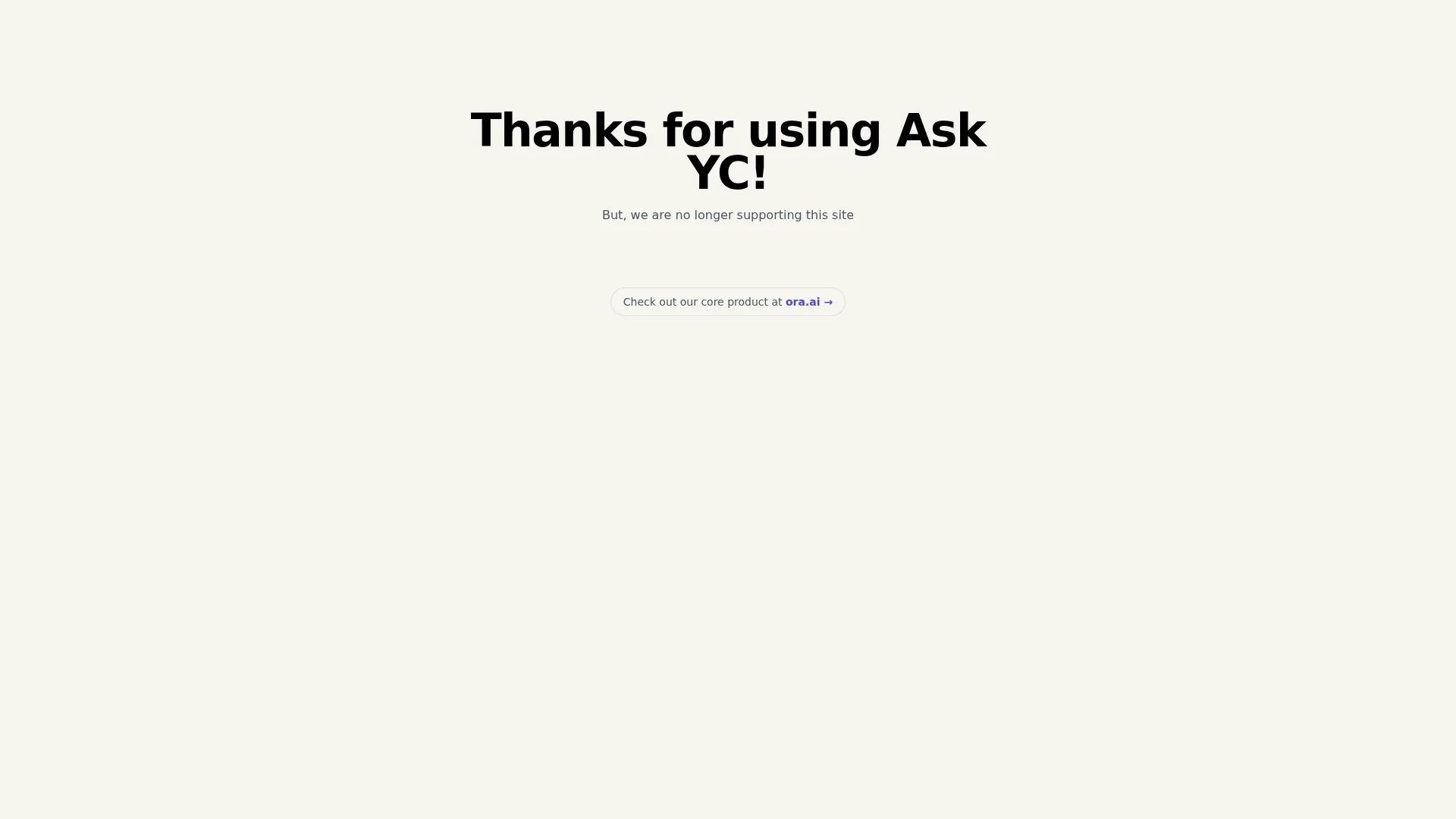 ask-yc homepage