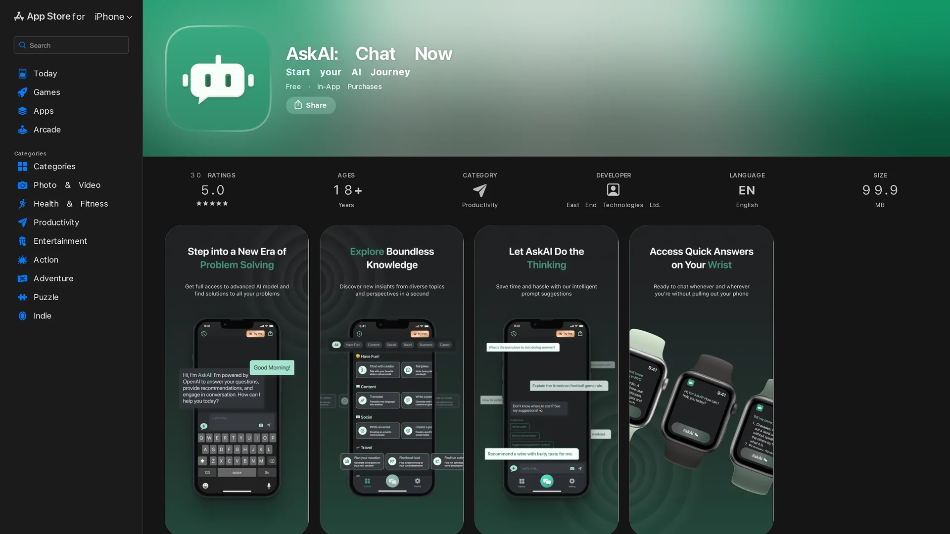 askai-chat-now homepage