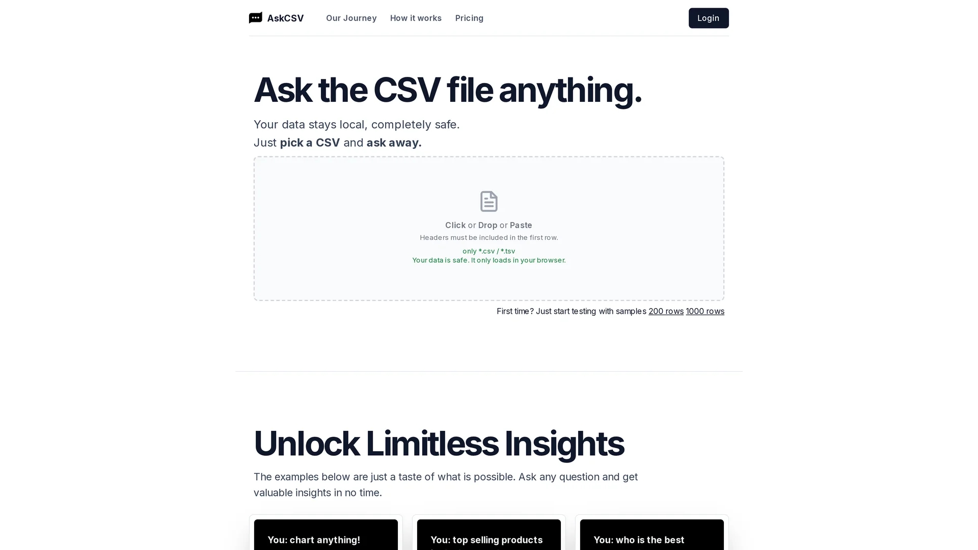 askcsv homepage