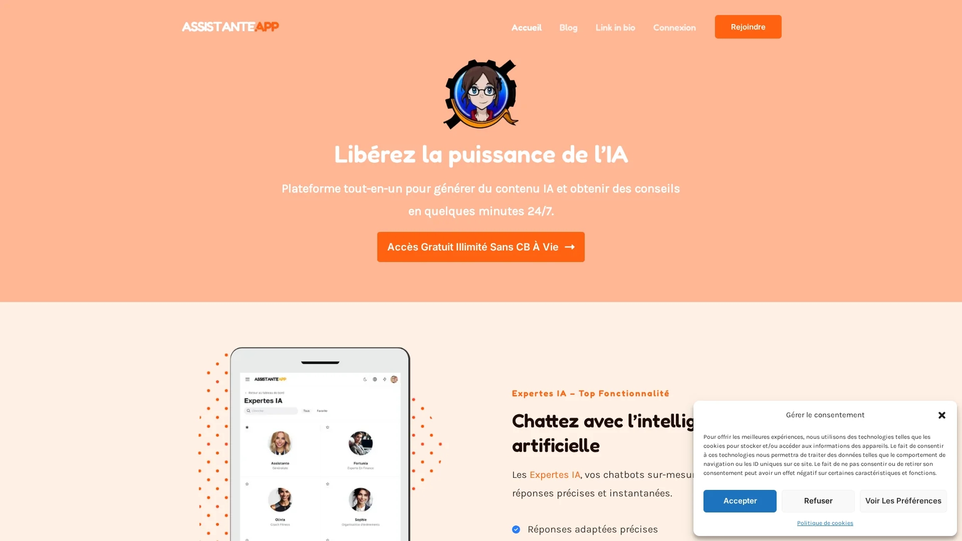 assistante-app homepage