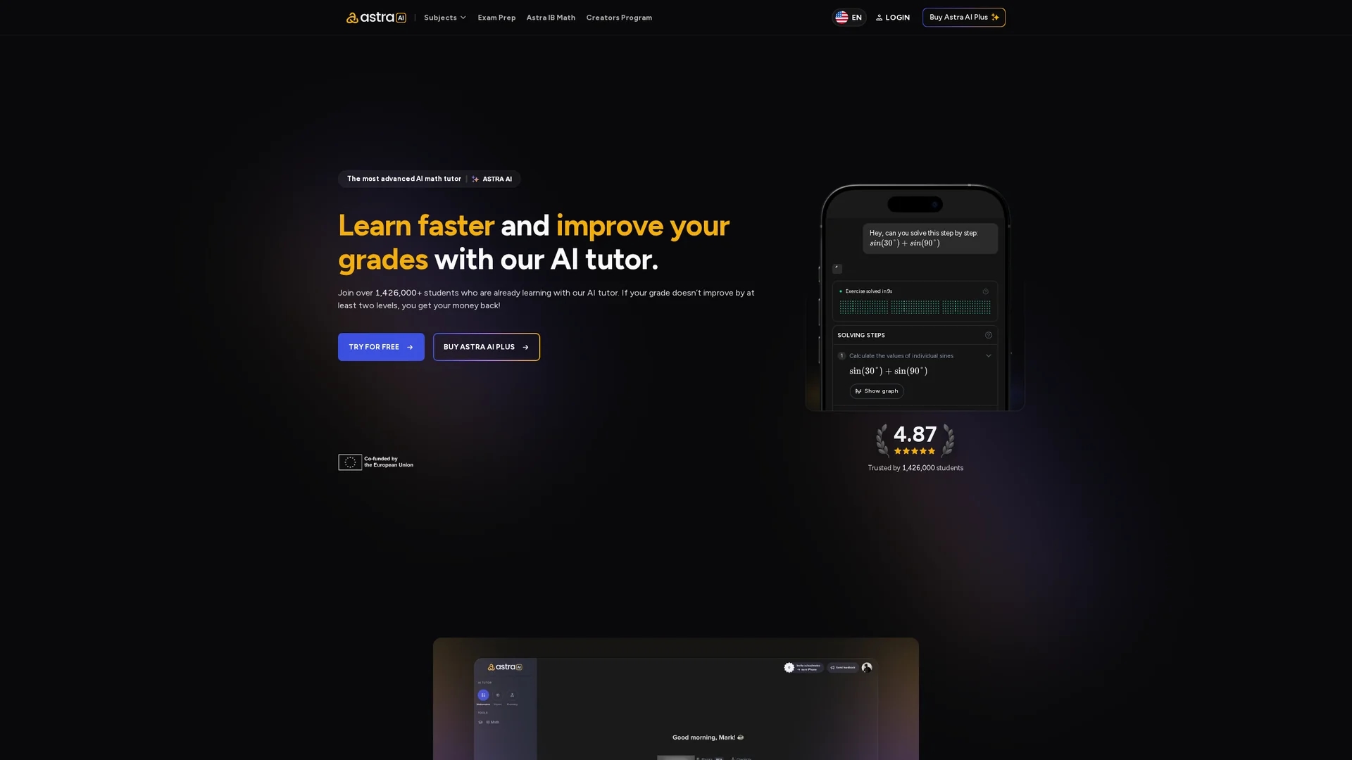 astra-ai homepage