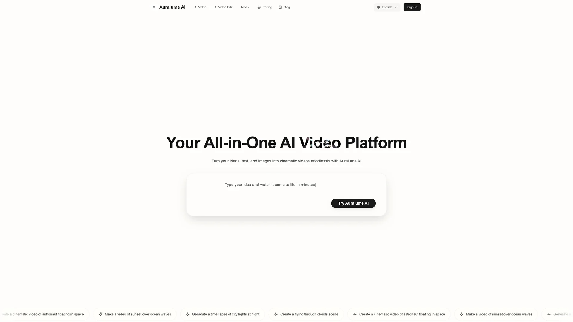 auralume-ai homepage