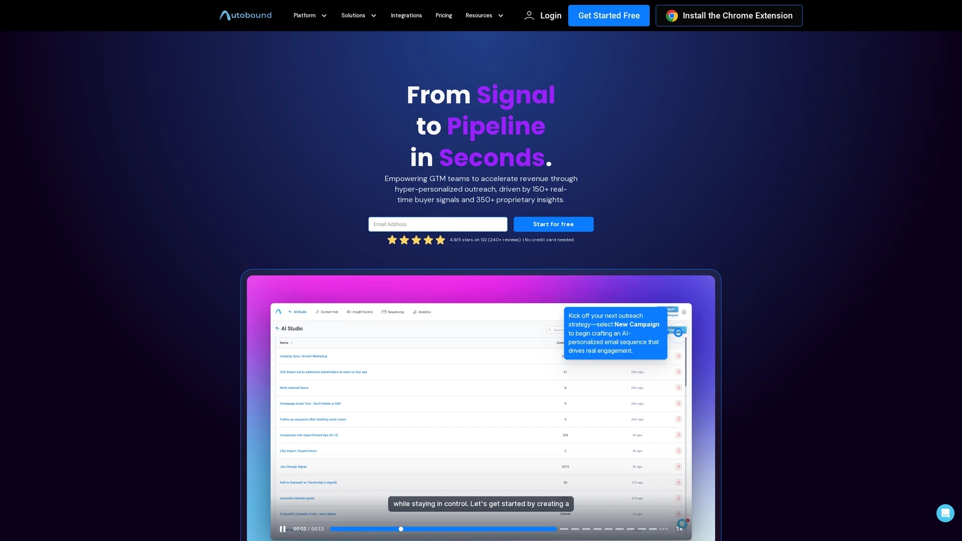 autobound-ai homepage