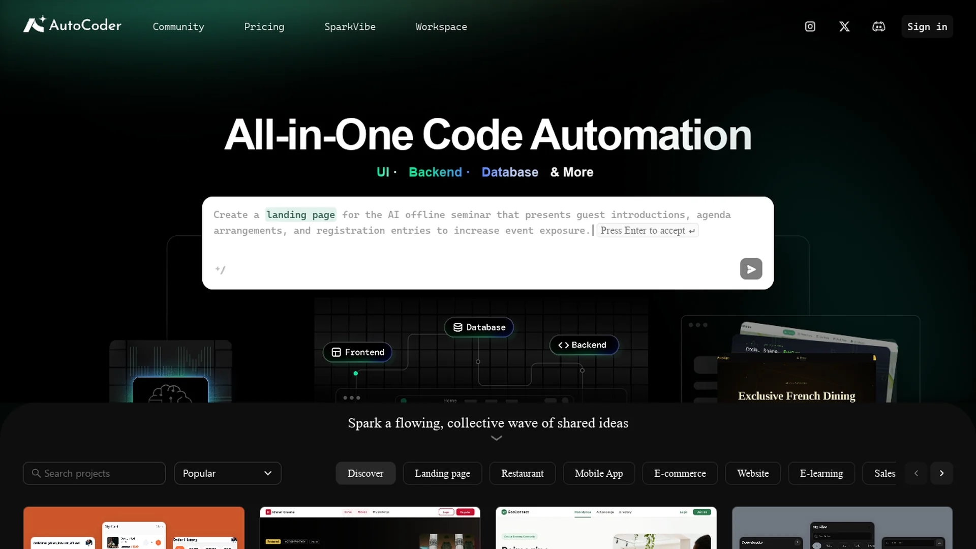autocoder homepage